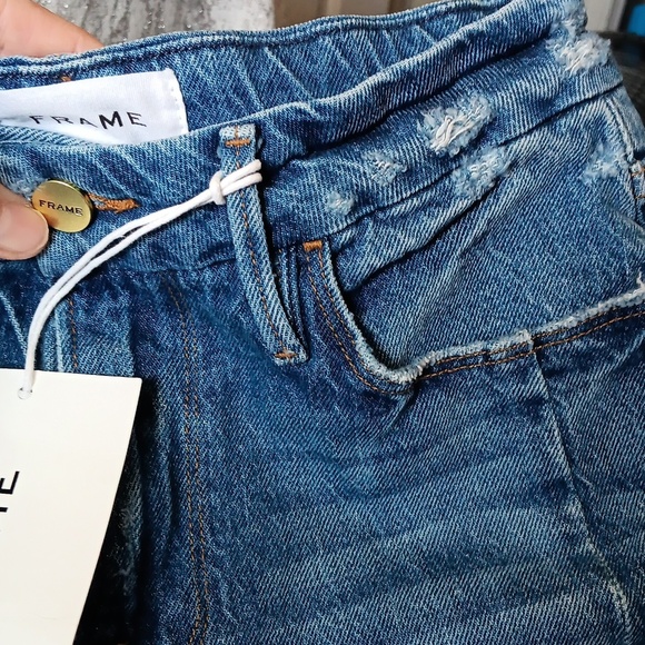 Frame Le Crop Mini Boot Leg Mid-Rise Boot Cut  Jeans Size 25 NWT - Picture 9 of 11